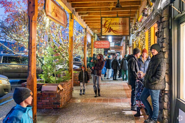 The Downtown Holiday Festival spans the length of Historic Truckee in front of the shops.