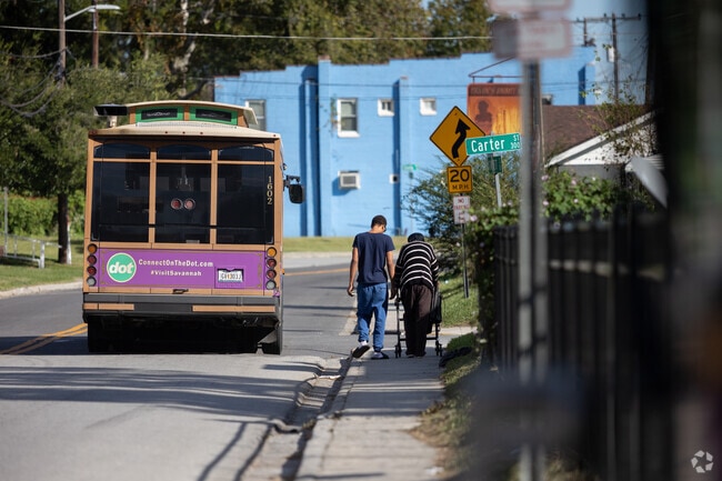 Residents of Carver Heights can walk the neighborhood or take the bus for easily accessibility around the area.