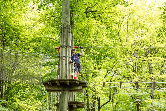 Get your adrenaline pumping at Go Ape Zipline in Eagle Creek Park.