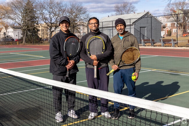 Three diverse friends share 25 years of tennis at Wetmore Kinsley Park in Northwest Yonkers.