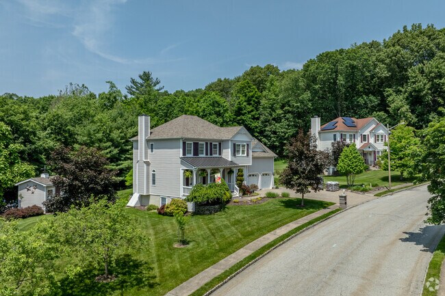 Contemporary-style homes on spacious lots offer peaceful suburban living in Warwick, New York.