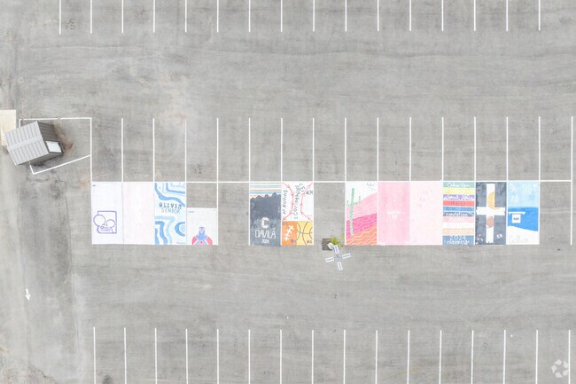 Artistry and education park here at Aledo Christian School's student gallery.