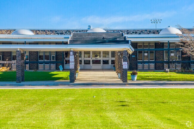 Hillcrest Middle School in Daniel Farm District is set in a beautiful area in town.