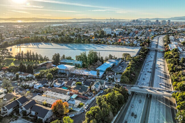 Reservoir Hills sits just south of Interstate 580, three miles east of downtown Oakland.