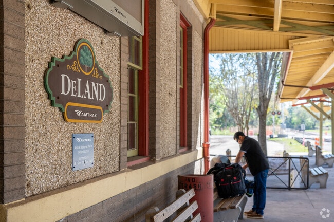 The DeLand Amtrak rail station is located near Daisy Lake with service all around the country.