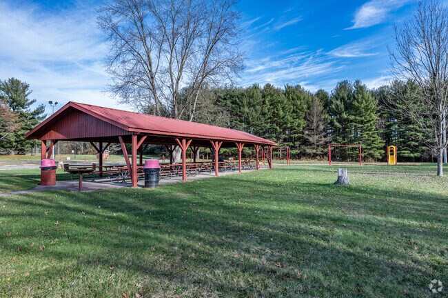 A large pavilion in Masontown German Park is available for large gatherings.