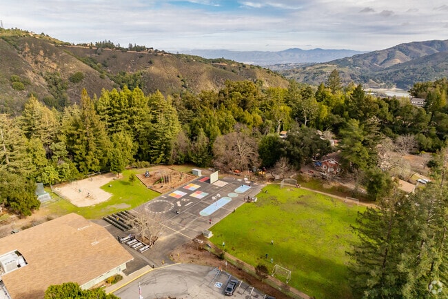 Lakeside Elementary School is located in the Los Gatos Mountains.