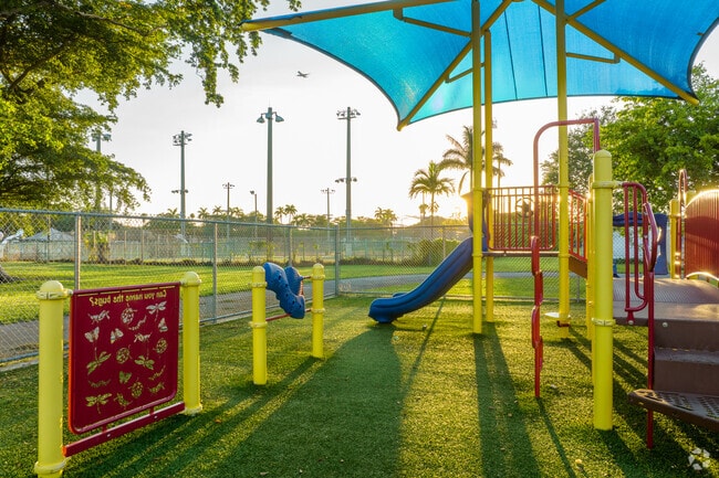 The playground at Comstock Elementary is favorite among students.