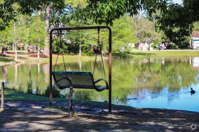 Swing Bench at the Duck Pond In the Sangaree Neighborhood Charleston SC