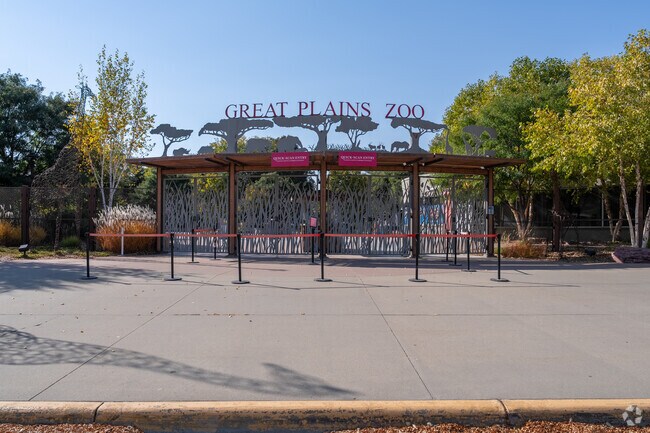 The Great Plains Zoo near West Tenth St. is home to over 800 animals from around the world.