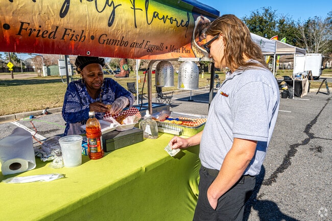 Get some freshly fried meat pies at The Market at Kenner City Park.