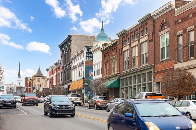 Shetland residents visit downtown Versailles for a place to socialize, shop and eat.