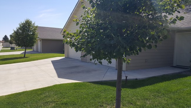 Exterior with attached garages