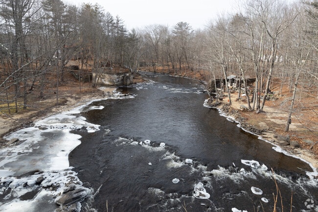 The Salmon Falls River offers a picturesque backdrop to Rochester's border.