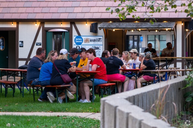 Liberty Park enjoys proximity to Anton’s Garden, a Biergarten experience in downtown Waterloo.