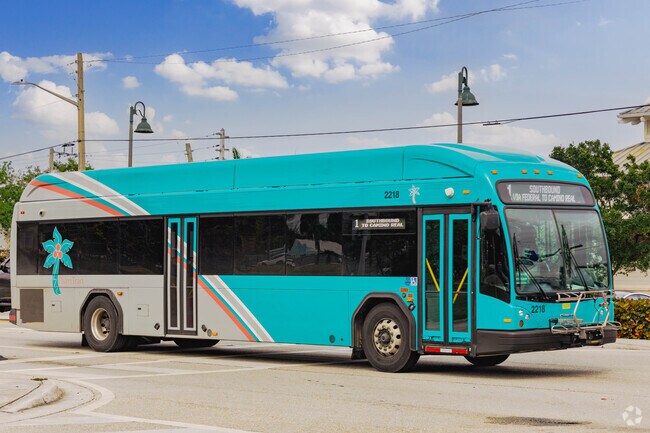 Ocean Breeze residents benefiting from the Palm Tran bus service in the neighborhood.