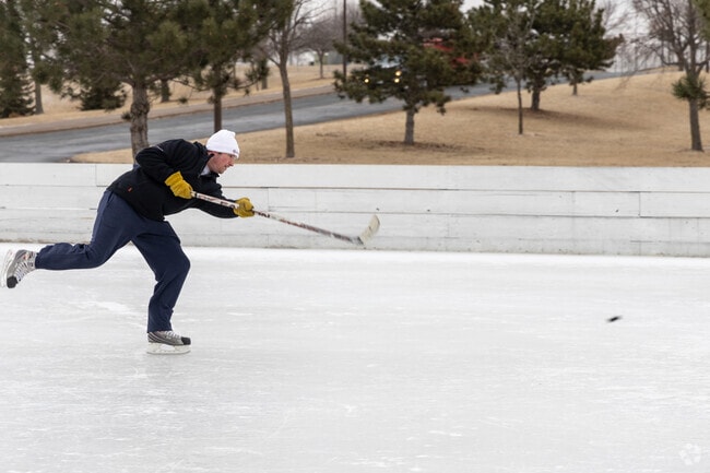 Residents can enjoy winter sports at local ice rinks near Old Town.