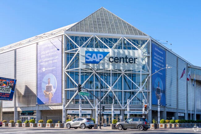 Watch the San Jose Sharks score some goals at the SAP center near Santa Clara.
