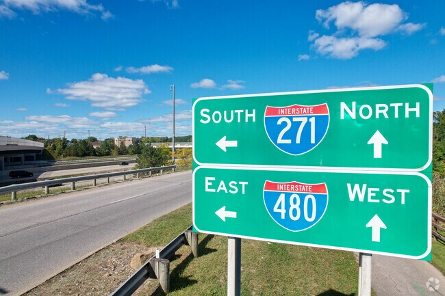 Major interstates pass through Sagamore Hills.