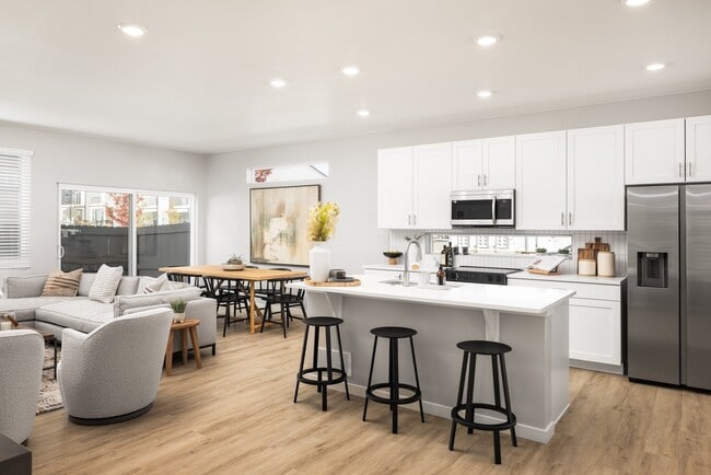 Undermount sinks in kitchen & bath at The Fillmore.