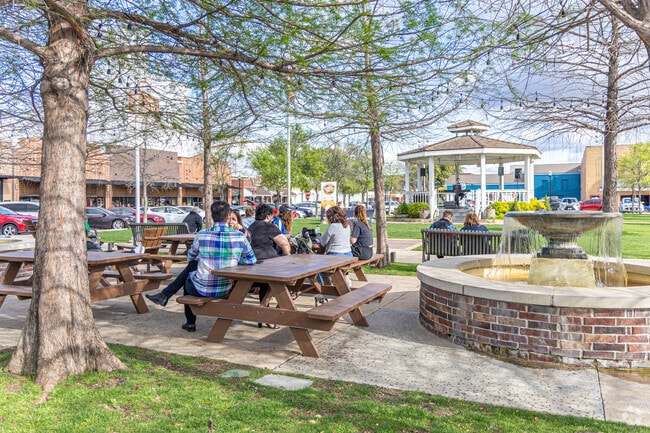 Downtown Carrollton has live music playing on the square on the weekends.