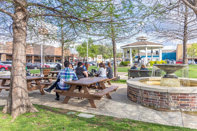 Downtown Carrollton has live music playing on the square on the weekends.