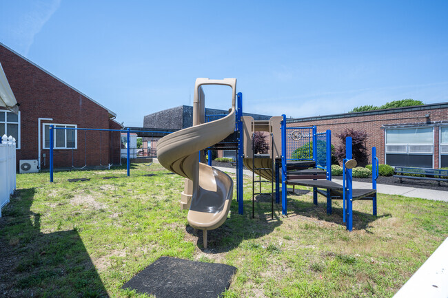 Students at St Margaret Regional School can blow off some extra steam on the playground.