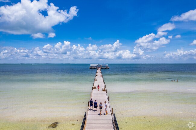 The city pier in Anna Maria offers a stunning walk over the ocean and endless views.