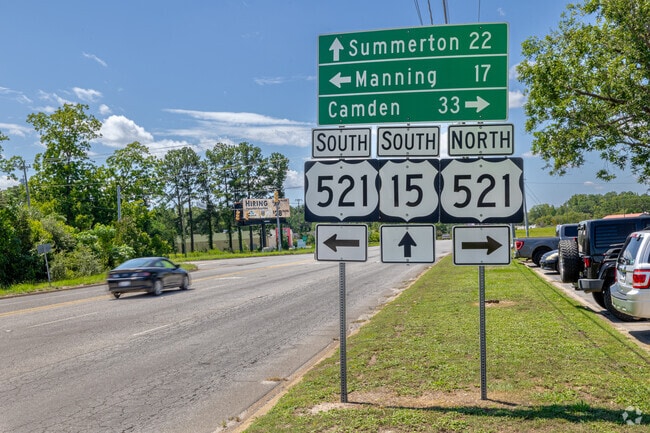 Highways 521 and 15 are the main routes through South Sumter.