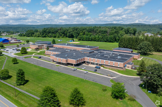 Blue Mountain Middle School has a large and spacious campus for all 575 students.