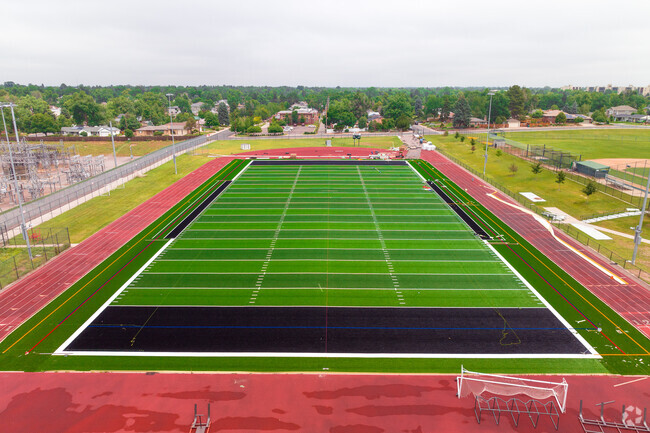 Football stadium at George Washington High School in Washington Virginia Vale.