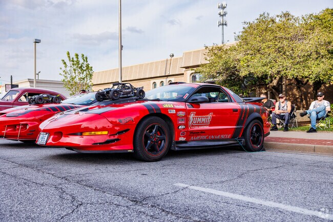 Stapleton race car fans visit Joplin's Third Thursday downtown.