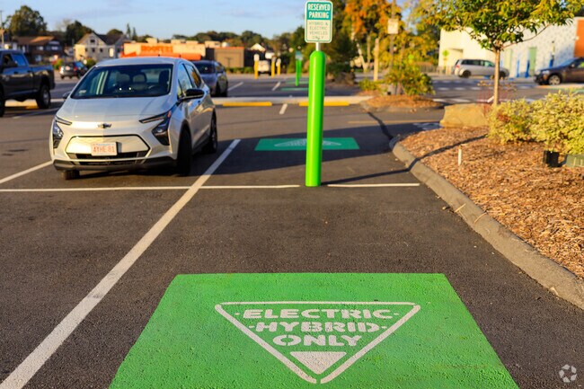 Shrewsbury is forward thinking and offers dedicated electric car parking.
