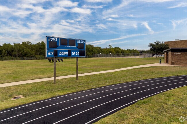 Track athletes can rejoice, there is a track at Long Middle School in Timberglen.