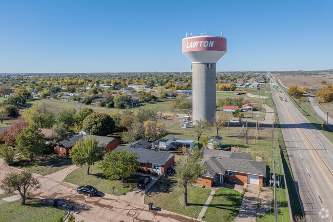 The Gooch Acres community in Lawton offers single-family homes and greenspaces.