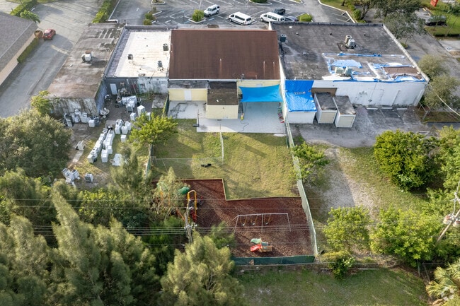 The outdoor area of Hope for the Future Christian Academy in Ft Lauderdale, FL.