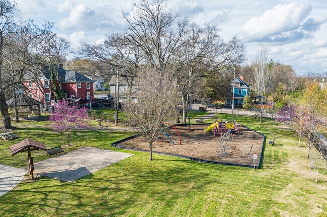 The Fourth and Gill Park features a playground, gazebo and picnic area for visitors to enjoy.
