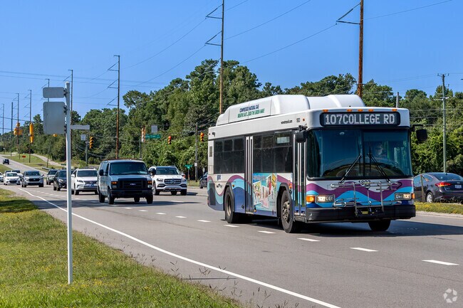 Beau Rivage residents have easy access to the WAVE bus system along Carolina Beach Road.