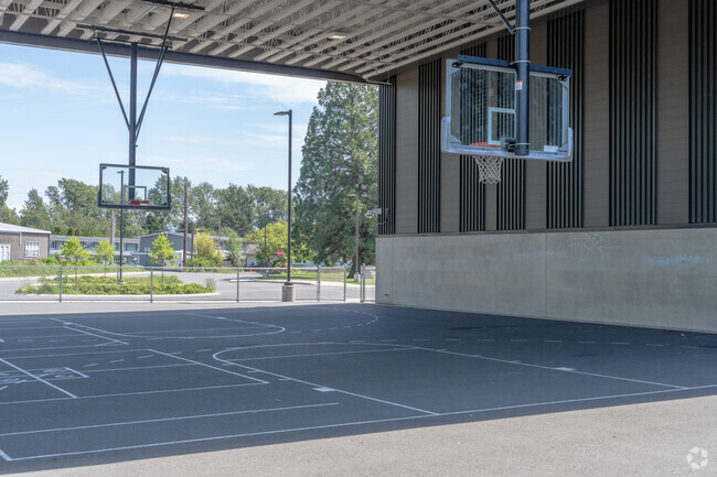 Alderwood Elementary School covered basketball court