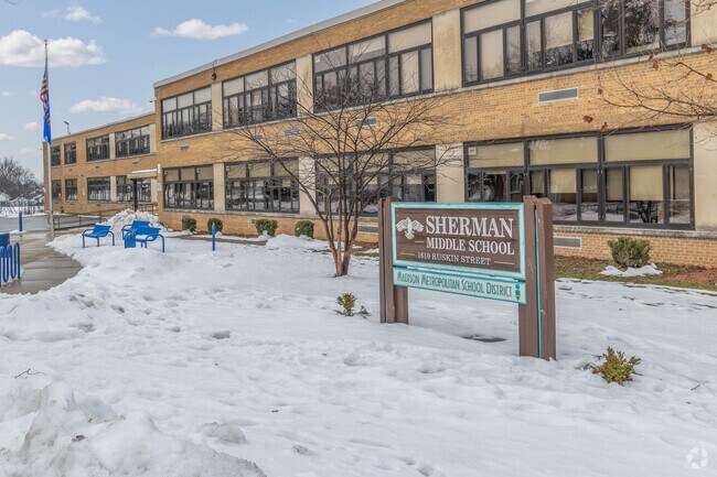 Sherman Middle School has a C+ rating according to Niche.