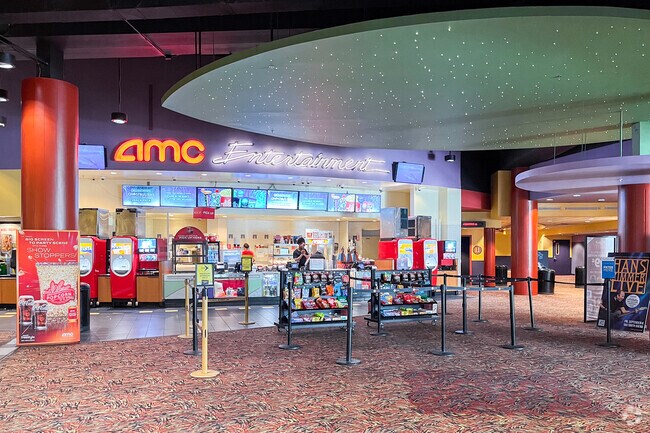 The AMC movie theater in North Druid Woods is both popular and the cheapest in Atlanta.