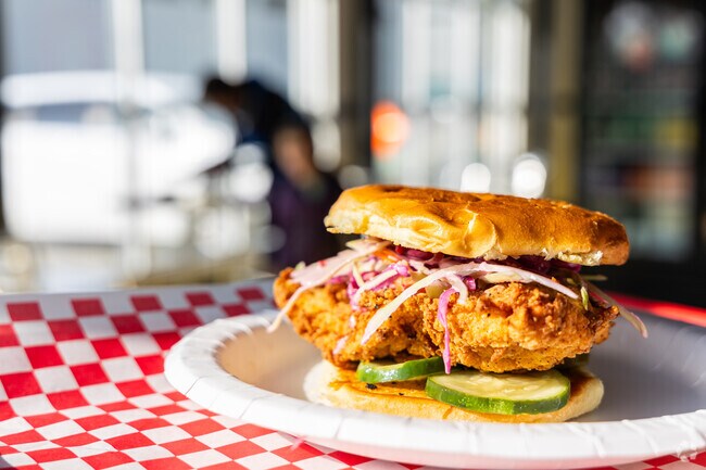 Indulge in a chicken sandwiches at Mother Cluckers.
