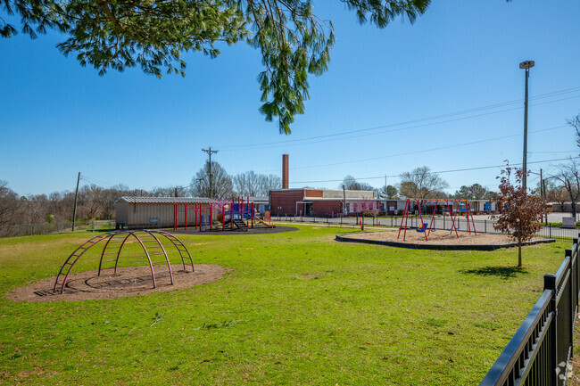 Haywood Elementary School has multiple play areas for kids and residents in Nashville.