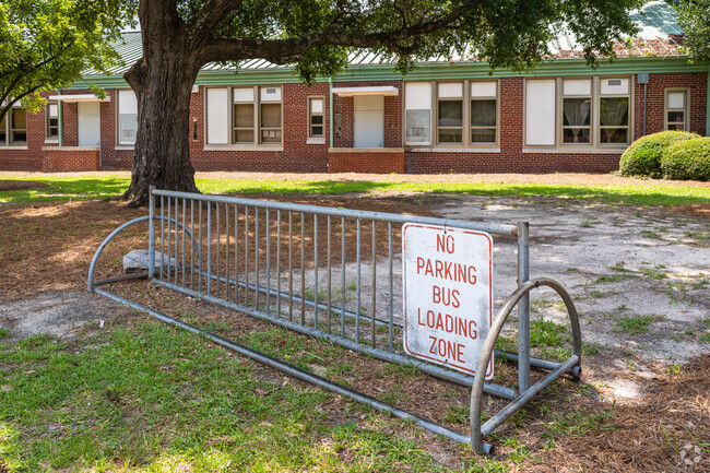 Brennen Elementary School in Columbia has bicycle parking for students.