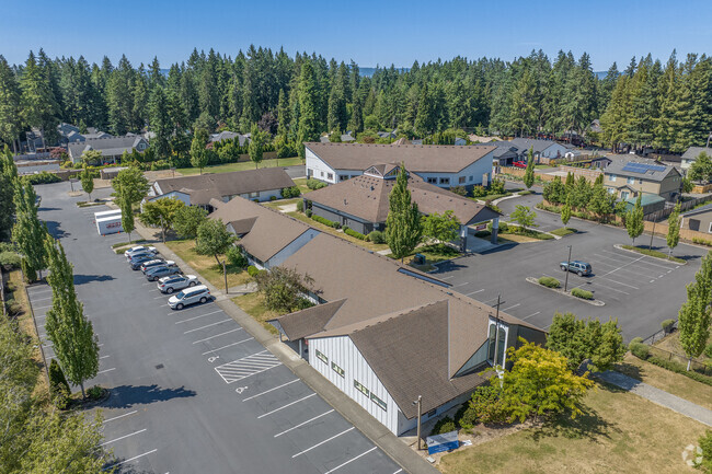Aerial view of City View Charter School in Hillsboro, Oregon.