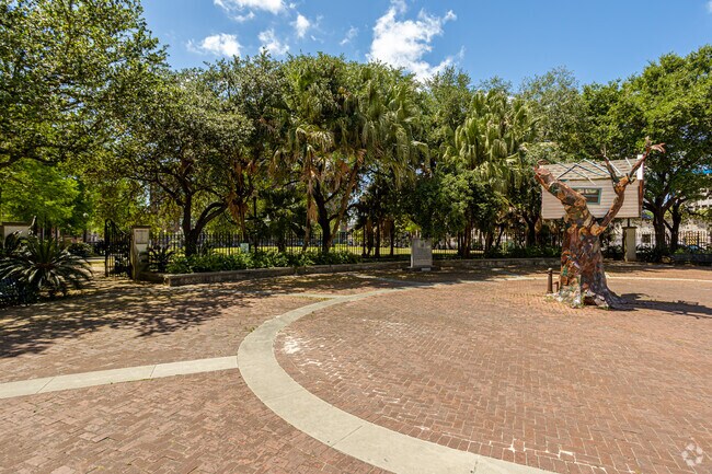 Mississippi River Heritage Park has a memorial for Hurricane Katrina.