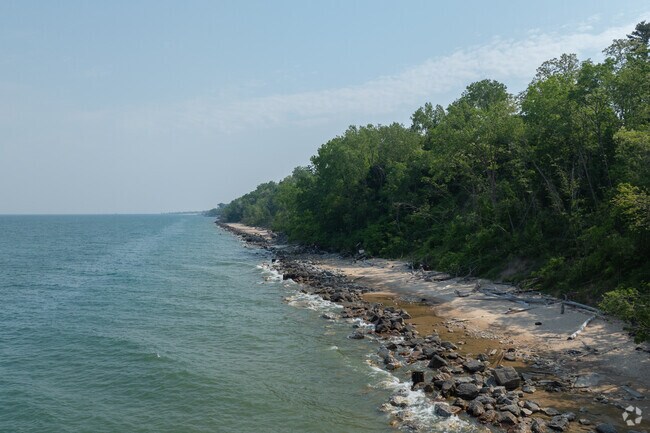 Shoreham has a rocky shore on Lake Michigan, so locals head into St. Joseph for sand beaches.