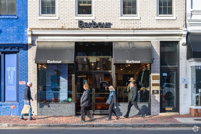 Barbour is an upscale clothing store located in Berkley.