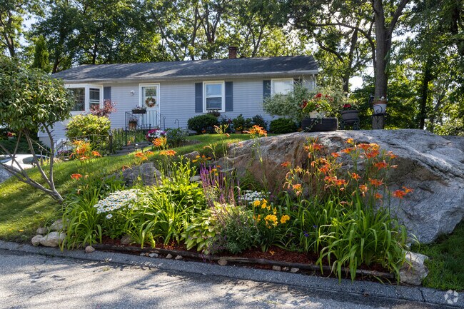 Many homes are well landscaped in Youngsville.