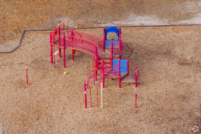 The playground at Paul Hanlon School in Westwood, MA.